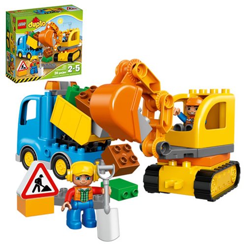 LEGO DUPLO Town 10812 Truck and Tracked Excavator